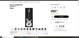 Guitarra Eléctrica Ibanez JEM JR WH