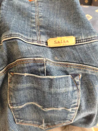 Vaqueros Salsa Talle Alto Mujer