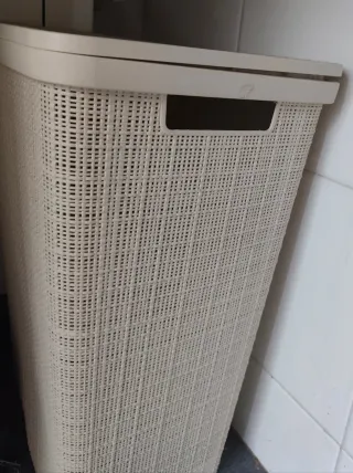 Cubo Cesto Ropa Beige