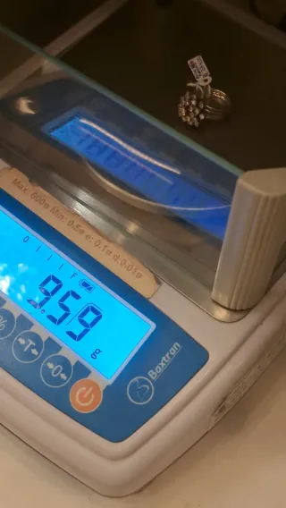 Anillo platino Diamantes