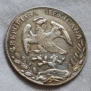 8 Reales Plata México 1894