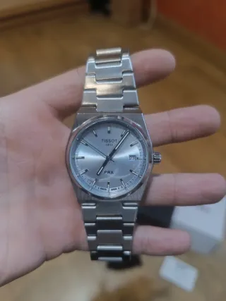Reloj Tissot PRX automático color Plata Nuevo con