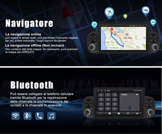 Fiat Panda 2013–2021 Autoradio Android13  - Nuovo
