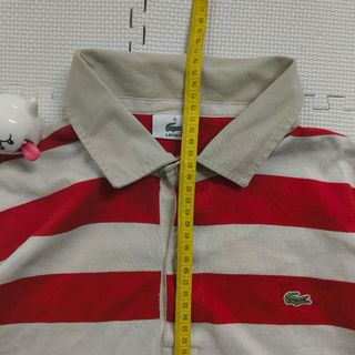 Lacoste Polo vintage manga larga a rayas