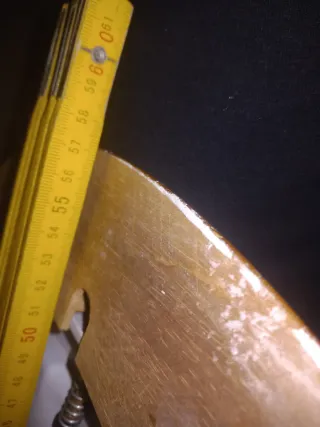 Plafoniera legno e vetro decorata