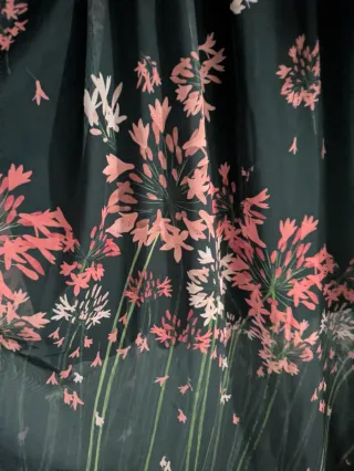 Vestido largo Ted Baker floral negro