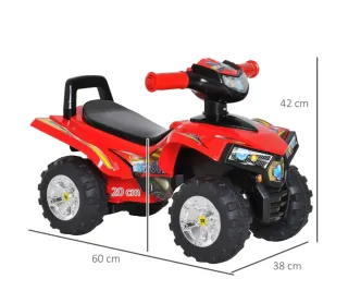 Quad correpasillos infantil rojo