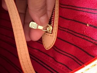 Borsa Louis Vuitton Neverfull GM Beige/Rosso M40990