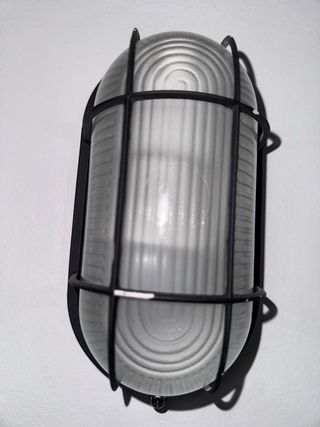 Lámpara de pared industrial negra  4 unidades