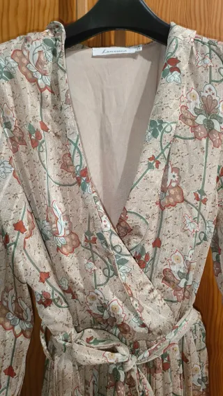 Vestido estampado floral midi