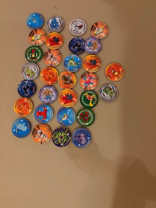 Lote 30 Tazos Pokémon Sticker sin pegatina