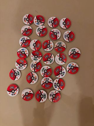 Lote 30 Tazos Pokémon Sticker sin pegatina
