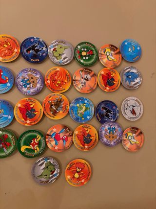 Lote 30 Tazos Pokémon Sticker sin pegatina