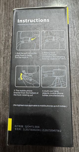 Soporte para movil para reposacabezas Coche