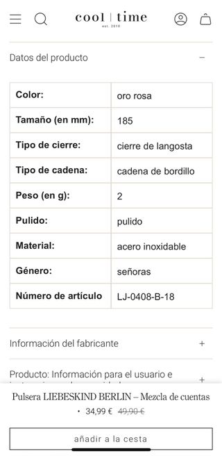 Pulsera Liebeskind Berlin Cuarzo Rosa