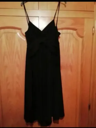 Vestido negro midi Nochevieja