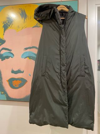 Chaleco largo acolchado reversible