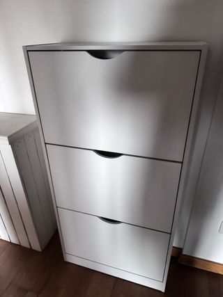 Mueble de Almacenamiento Blanco zapatero