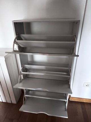 Mueble de Almacenamiento Blanco zapatero