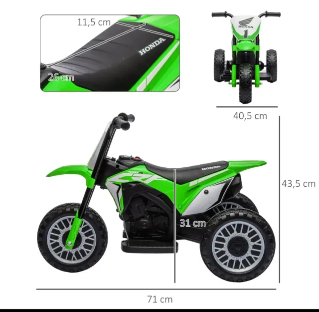 Moto Eléctrica Infantil Honda CRF 450R