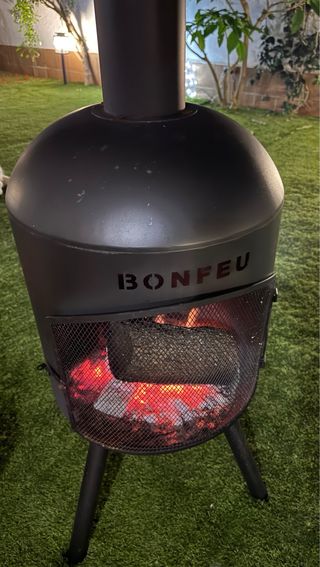 Estufa/Chimenea Exterior Bonfeu Negra