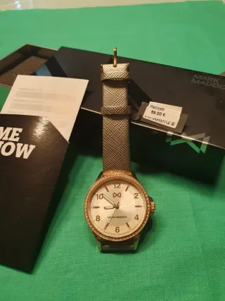 Reloj Mark Maddox 38mm Chapado Oro WTR 5ATM