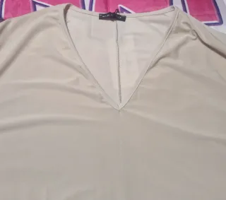 Abito donna elegante beige oro taglia unica