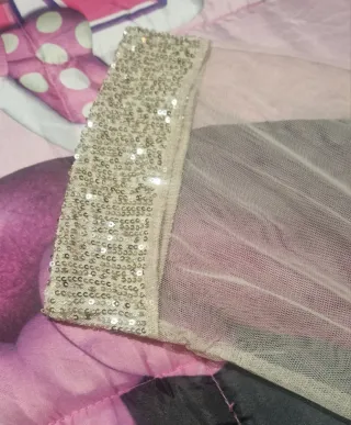 Abito donna elegante beige oro taglia unica