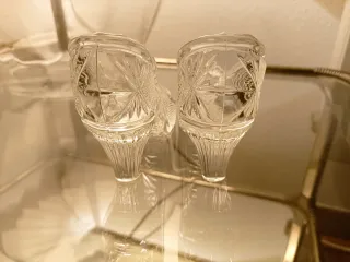 Zapatitos de cristal decorativos