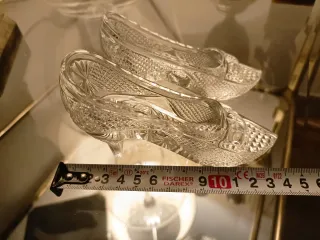 Zapatitos de cristal decorativos