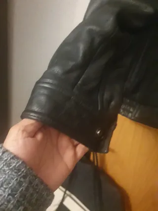 Chaqueta de piel Wilsons Negra