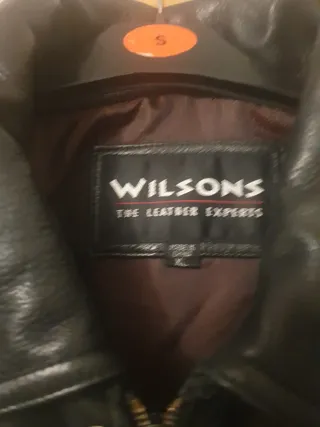 Chaqueta de piel Wilsons Negra