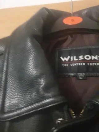Chaqueta de piel Wilsons Negra