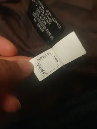 Chaqueta de piel Wilsons Negra