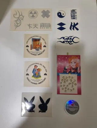 Pegatinas antiguas. Diferentes temáticas