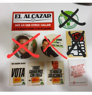 Pegatinas antiguas. Diferentes temáticas