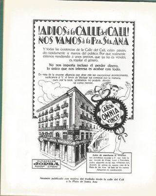 ALMACENES JORBA - BARCELONA - BODAS DE ORO 1911 -