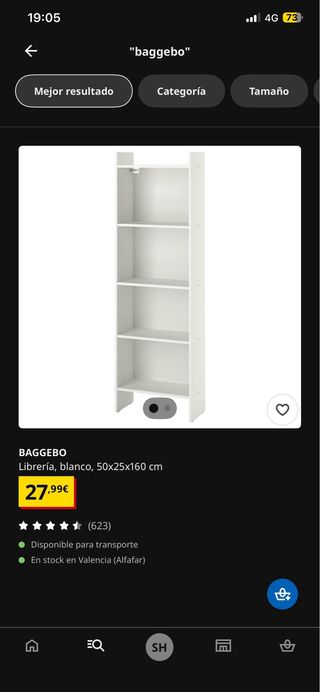 Librería Estantería Blanca Madera