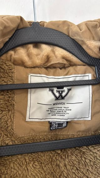 Parka WenVen Camel Talla M Interior Borrego