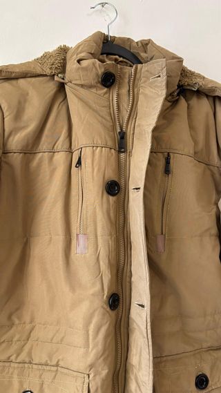 Parka WenVen Camel Talla M Interior Borrego