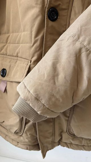 Parka WenVen Camel Talla M Interior Borrego