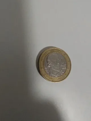 Moneda 1 Euro con firma de Mozart 2002
