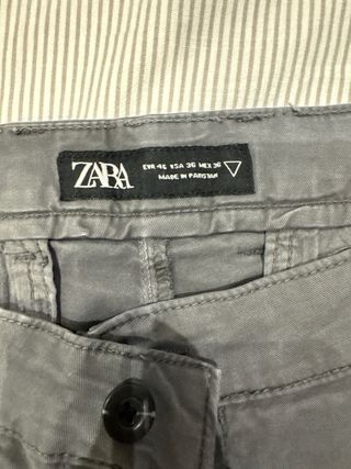 Pantalón Chino Zara Gris Talla 46
