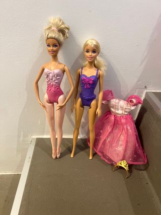 Muñecas Barbie Bailarinas con Vestidos