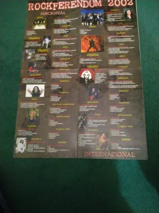Póster Rockferendum 2002 Nacional y internacional