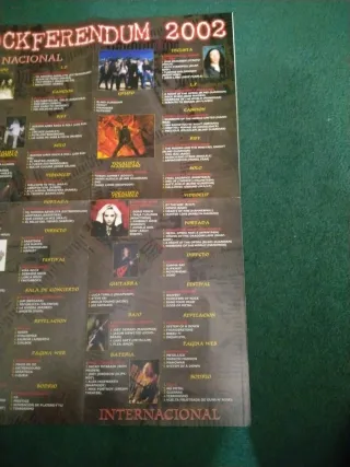 Póster Rockferendum 2002 Nacional y internacional