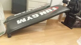 Lote gimnasio: pesas, comba, abdominales