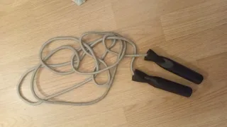 Lote gimnasio: pesas, comba, abdominales