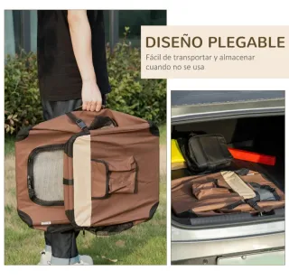 Transportín para perros y gatos con cojín