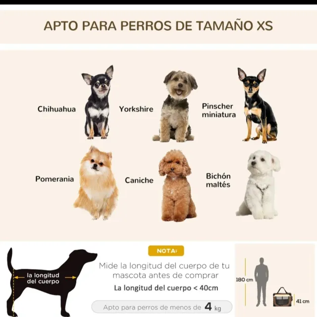 Transportín para perros y gatos con cojín